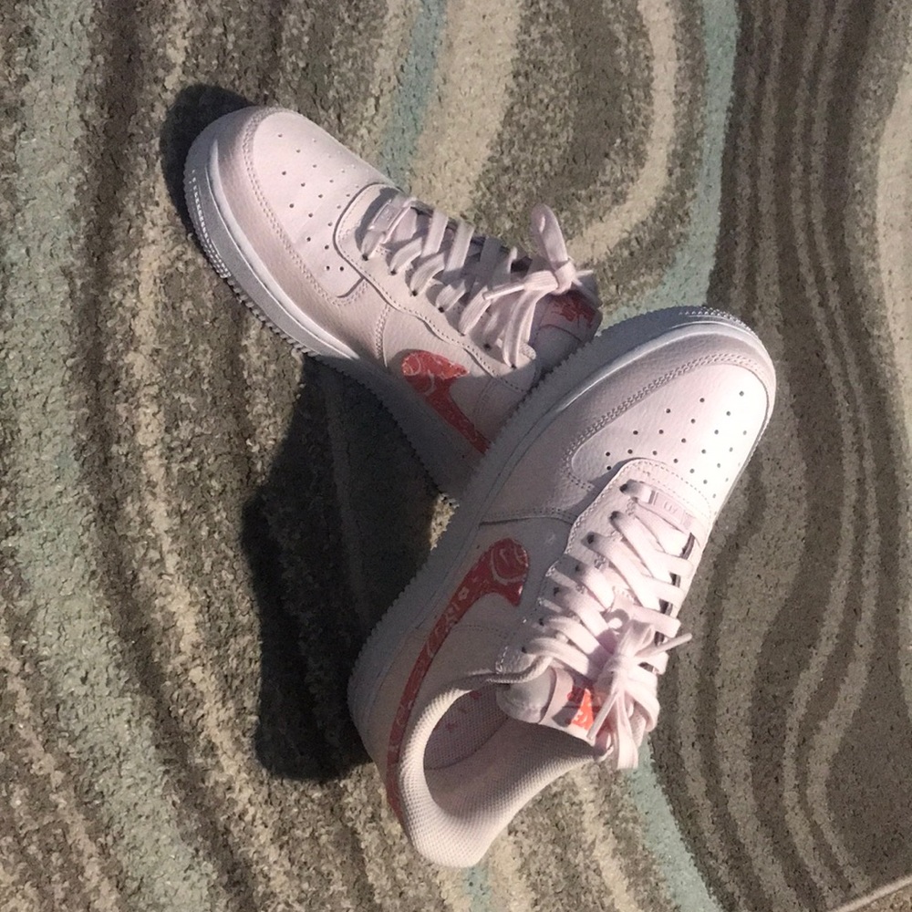 Triple pink Nike Air Force ones